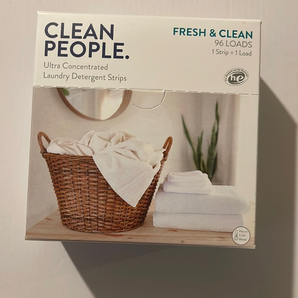 Clean people fresh and clean 96 load one strip one load